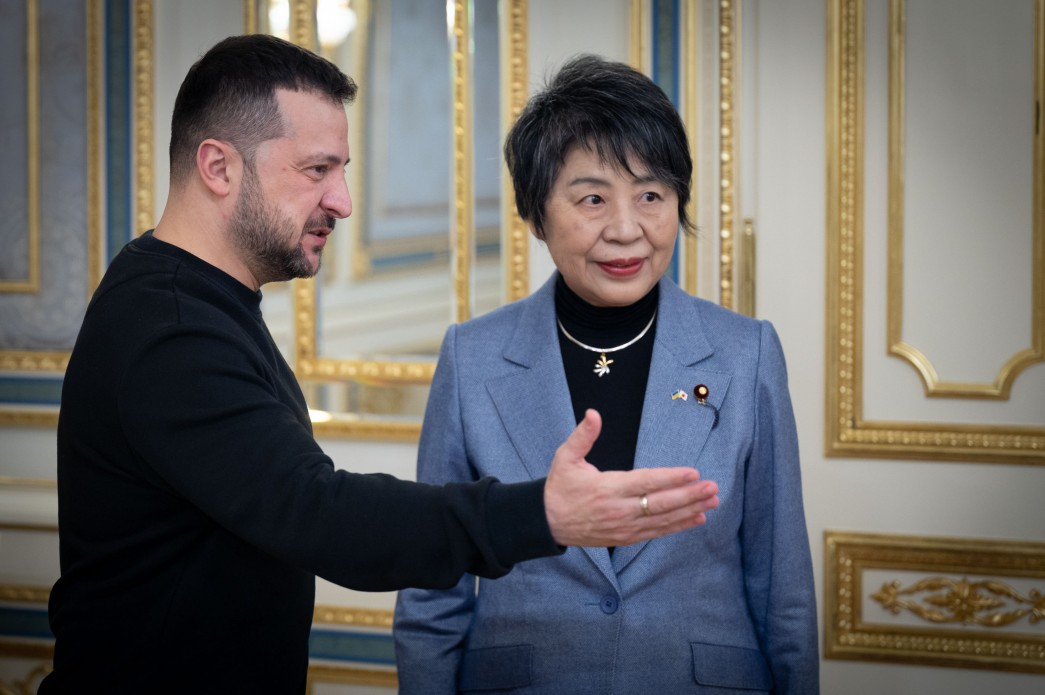 Japan is “determined” to support Ukraine, Foreign Minister Yoko Kamikawa says during Kyiv visit